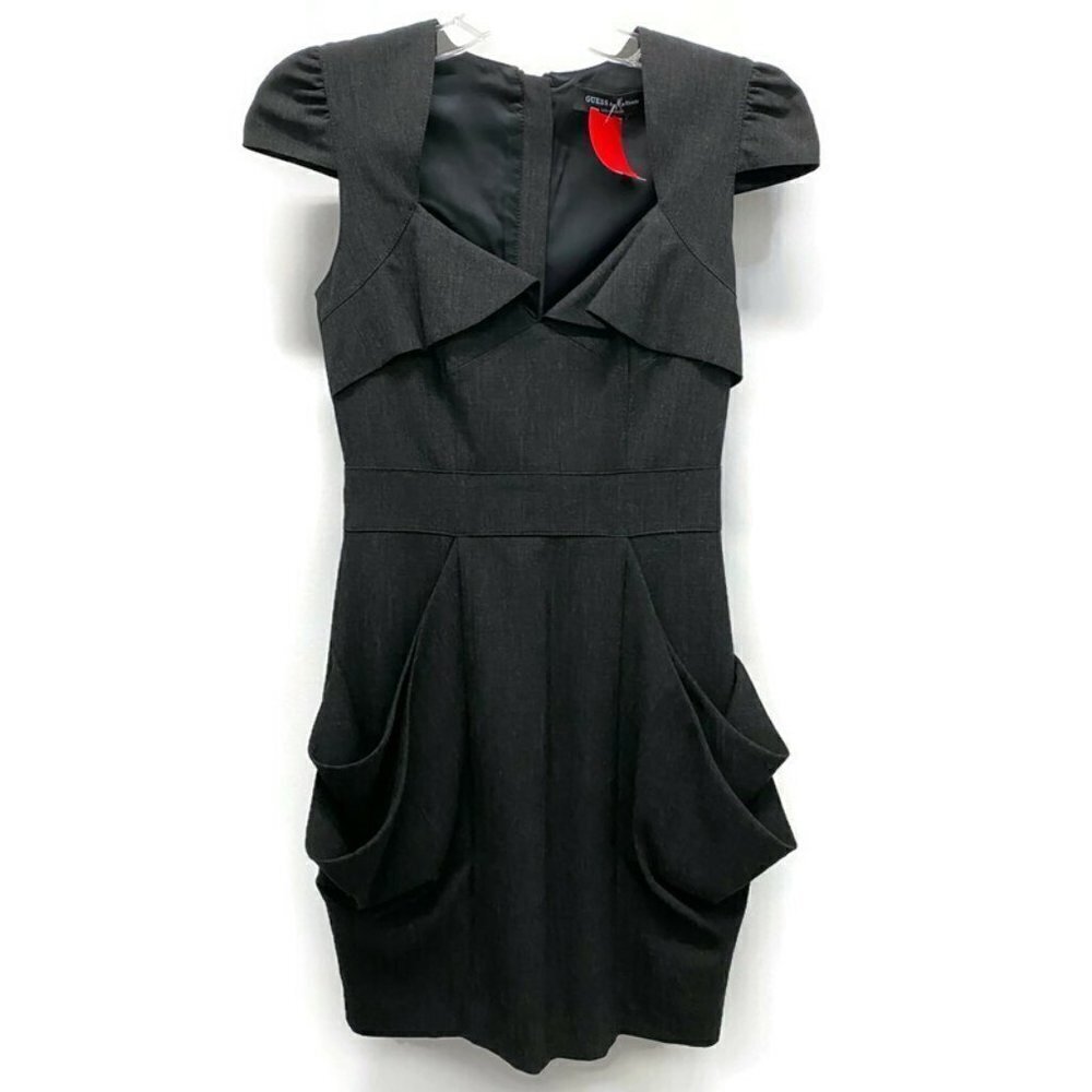 Guess by Marciano Charcoal Cap Sleeve Dress